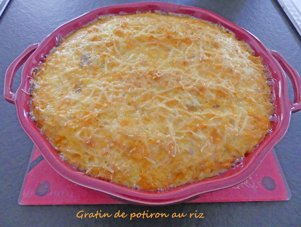 Gratin de potiron au riz