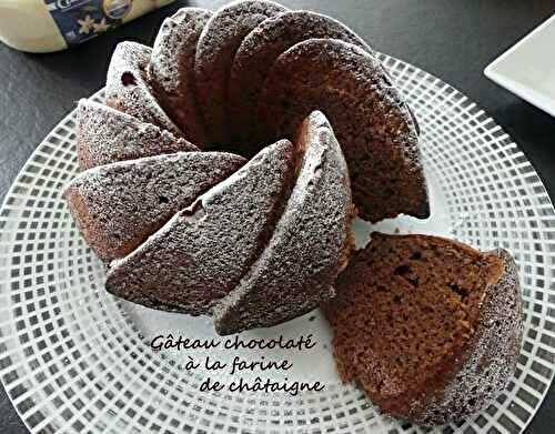 Gâteau chocolaté à la farine de châtaigne