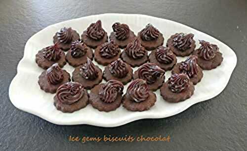 Ice gems biscuits chocolat
