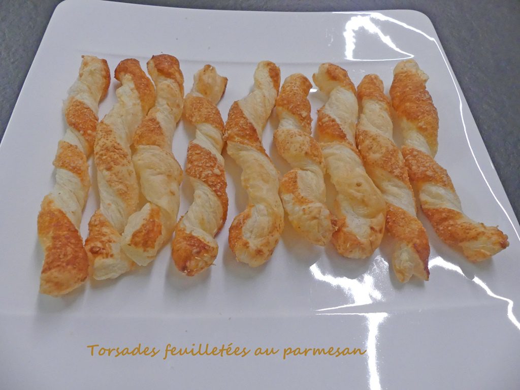 Torsades feuilletées au parmesan