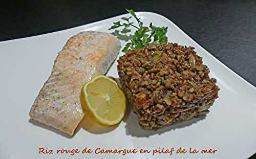 Riz rouge de Camargue en pilaf de la mer