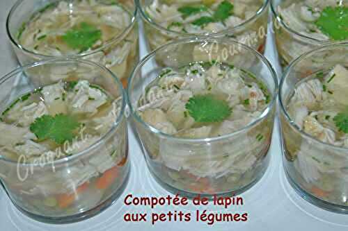 Compotée de lapin aux petits légumes