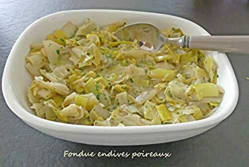 Fondue endives poireaux