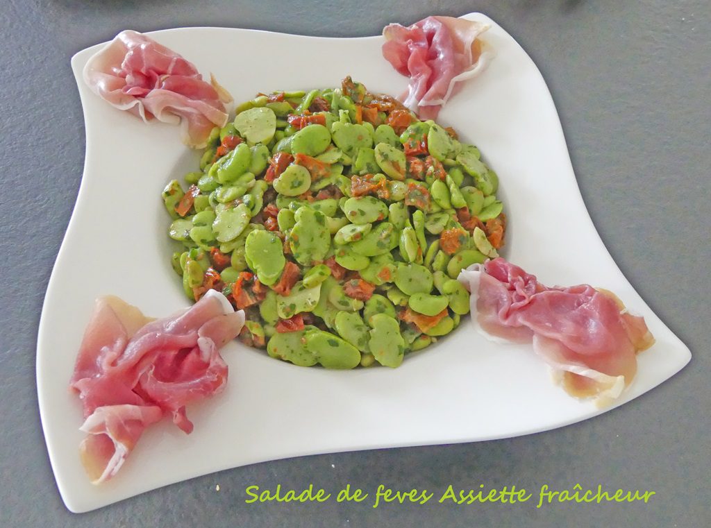 Salade de feves  assiette-fraicheur