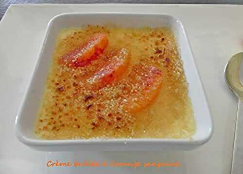 Crème brûlée à l’orange sanguine
