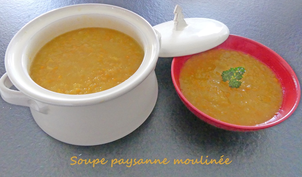 Soupe paysanne moulinée au Cook Expert ou non