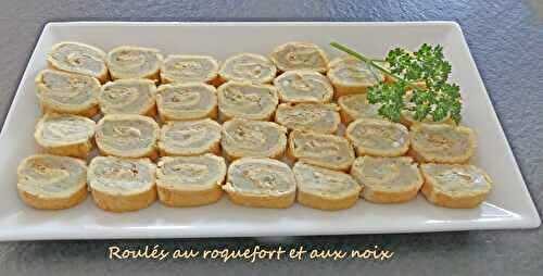 Roulés au roquefort et aux noix