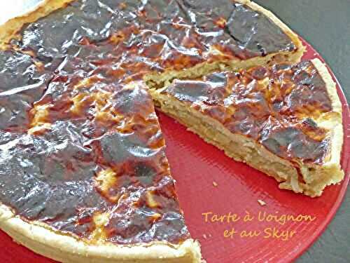 Tarte à l’oignon et au Skyr *  – Recettes autour d’un ingrédient # 119