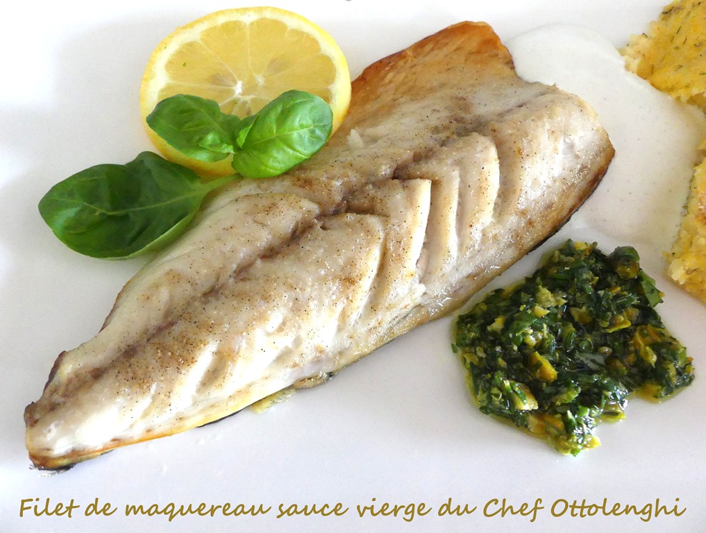 Filet de maquereau sauce vierge du Chef Ottolenghi *  – Bal du livre