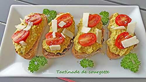Tartinade de courgette *
