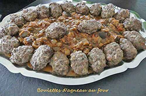 Boulettes d’agneau au four *