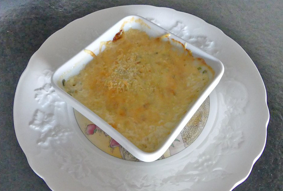 Gratin de gambas *