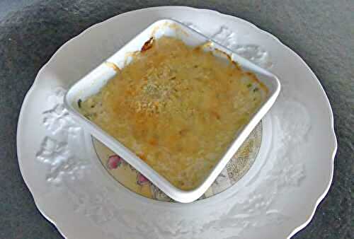 Gratin de gambas *