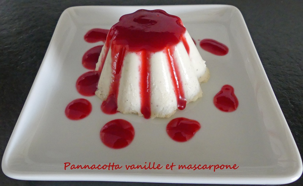 Pannacotta vanille et mascarpone *