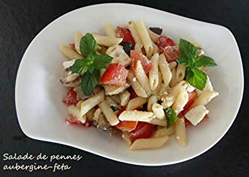 Salade de pennes aubergine-feta *