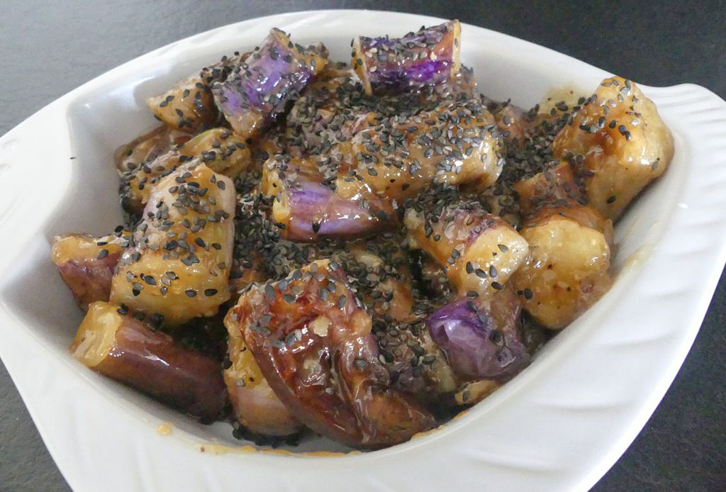 Aubergines longues façon asiatique *