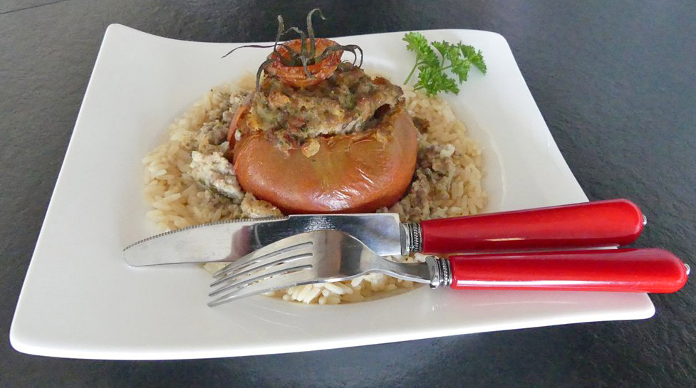 Tomates farcies aux deux viandes * – Bal du livre 7