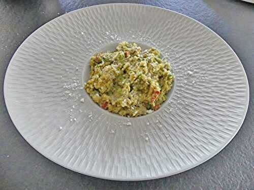 Risotto aux épinards et petits pois au Thermomix *