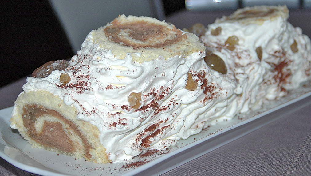 Bûche à la crème de marrons *