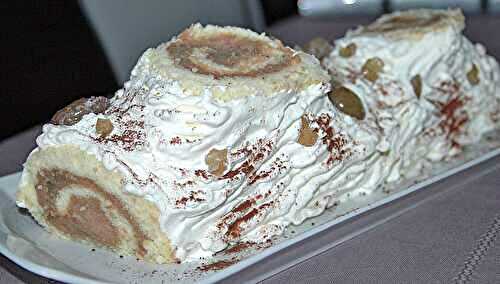Bûche à la crème de marrons *