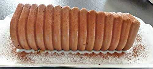 Bûche chocolat crème brulée *