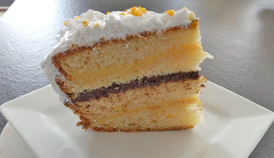 Layer cake meringué chocolat et clémentine *