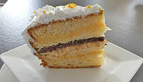 Layer cake meringué chocolat et clémentine *