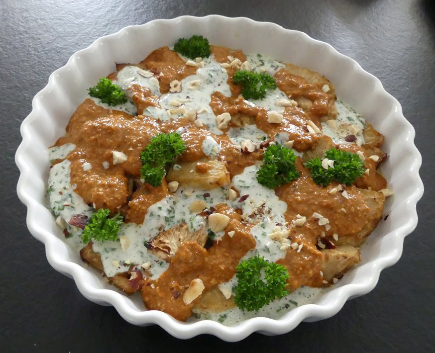 Céleri-rave rôti et crème au gorgonzola *