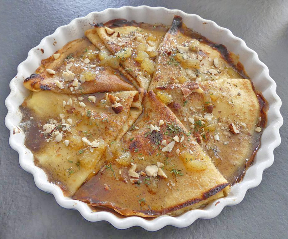 Crêpes au citron mascarpone et thym * – Bataille Food # 147