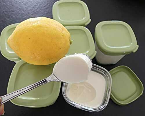 Yaourts crémeux au citron *