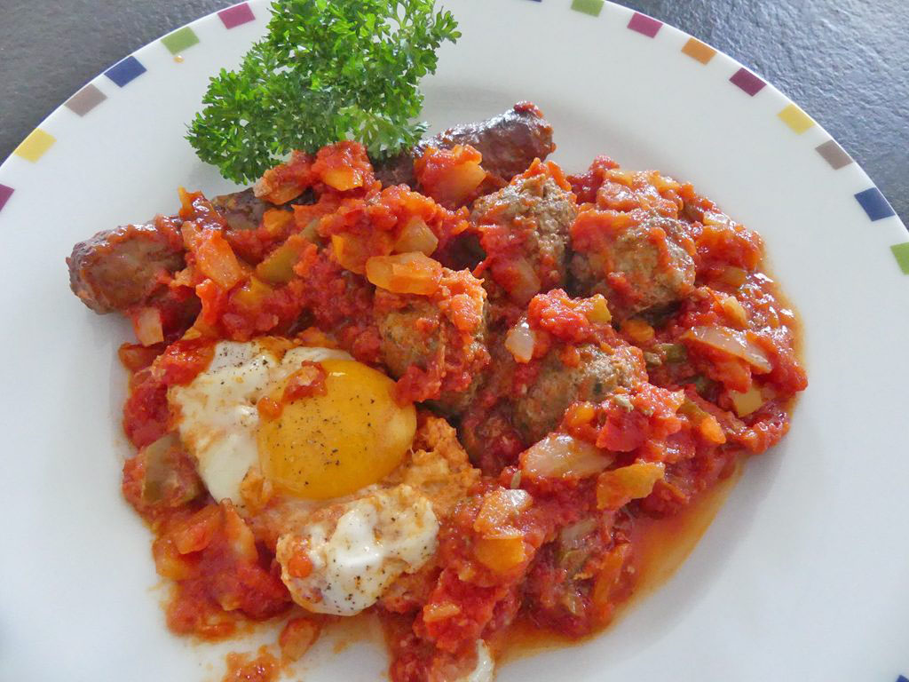 Chakchouka Tunisienne aux boulettes *