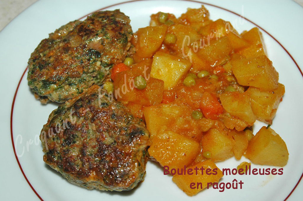 Boulettes moelleuses en ragoût *