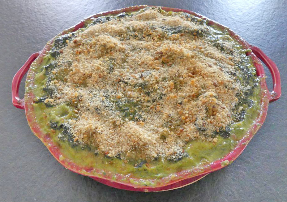 Dés de poulet et épinards à la crème citron et parmesan *