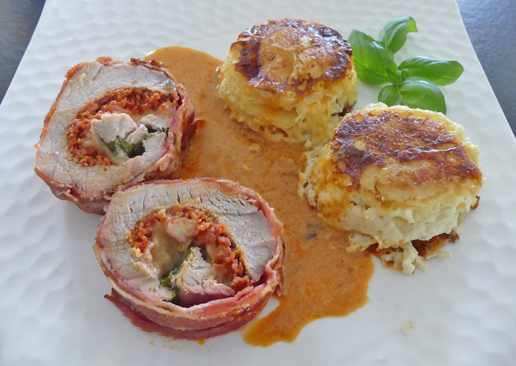Filet mignon farci au chorizo et comté *