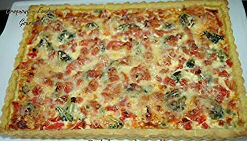 Quiche au brocoli et aux petits légumes *