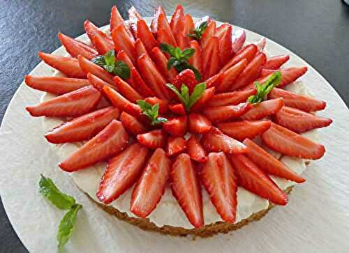 Tarte Folie de fraises * –  Foodista challenge # 133