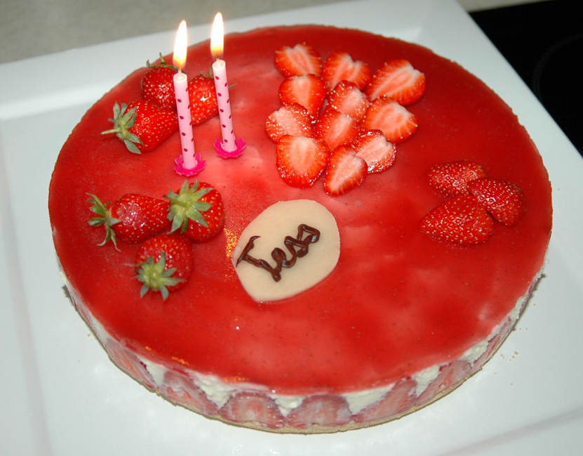Cheesecake fraises-chocolat blanc de Tess *