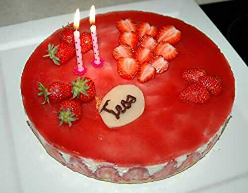 Cheesecake fraises-chocolat blanc de Tess *