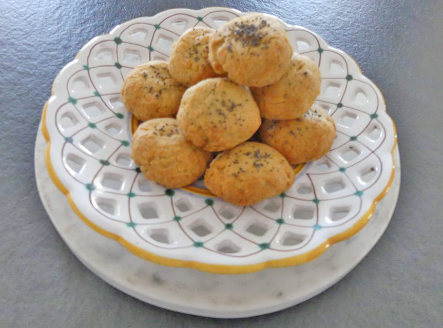 Cookies apéro moutarde et parmesan *
