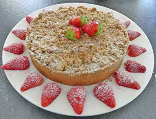 Sbriciolata à la ricotta et aux fraises *