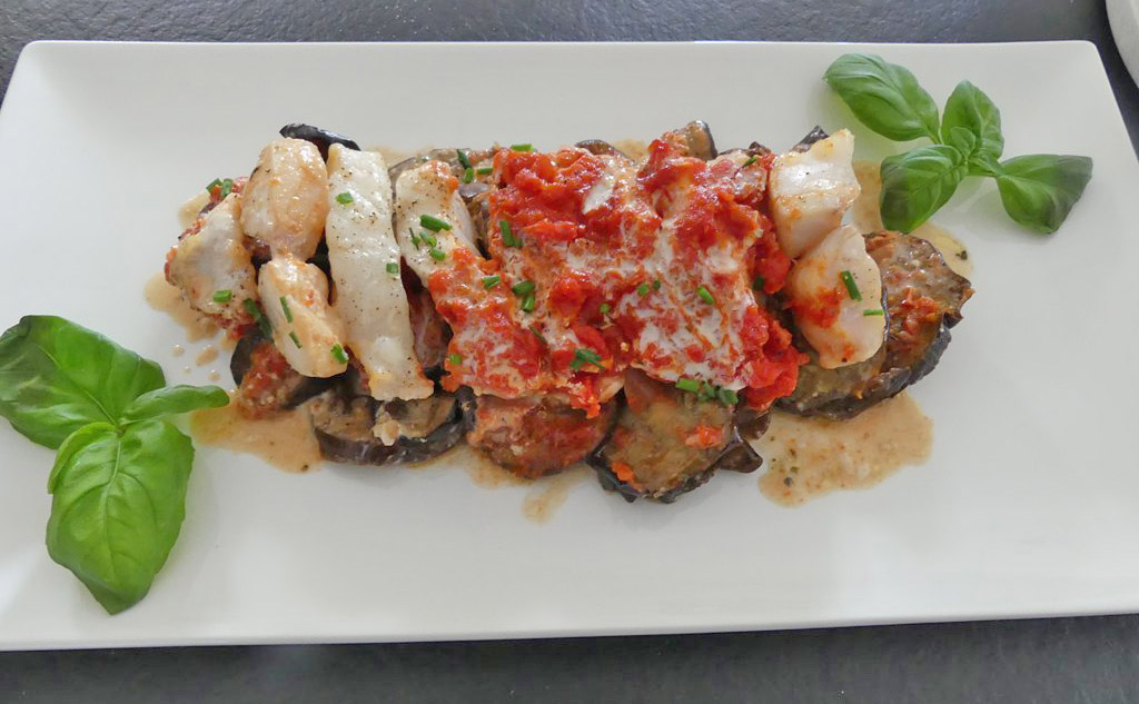 Tian de dorade aux aubergines* – Recette autour d’un ingrédient#133