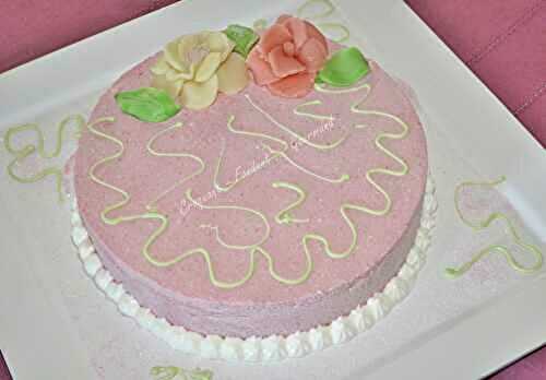 Framboisier glacé au coulis de rhubarbe *