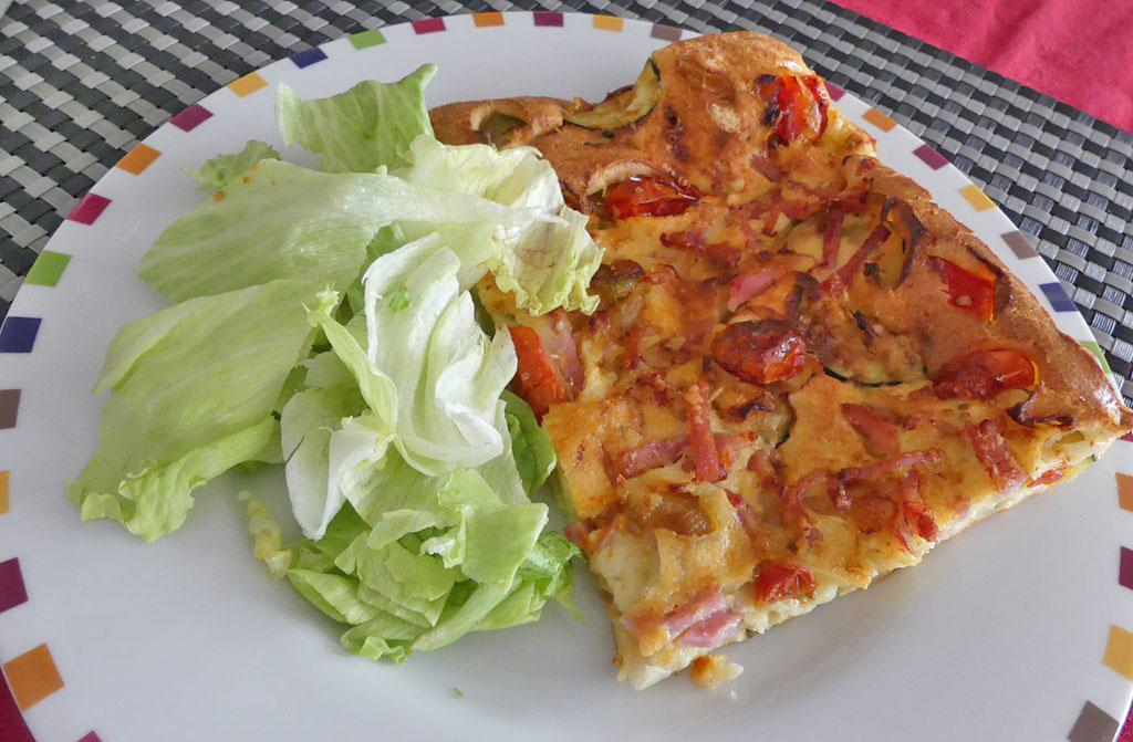 Omelette comme une pizza *