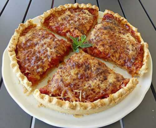 Tarte tomates oignons de Gisèle *