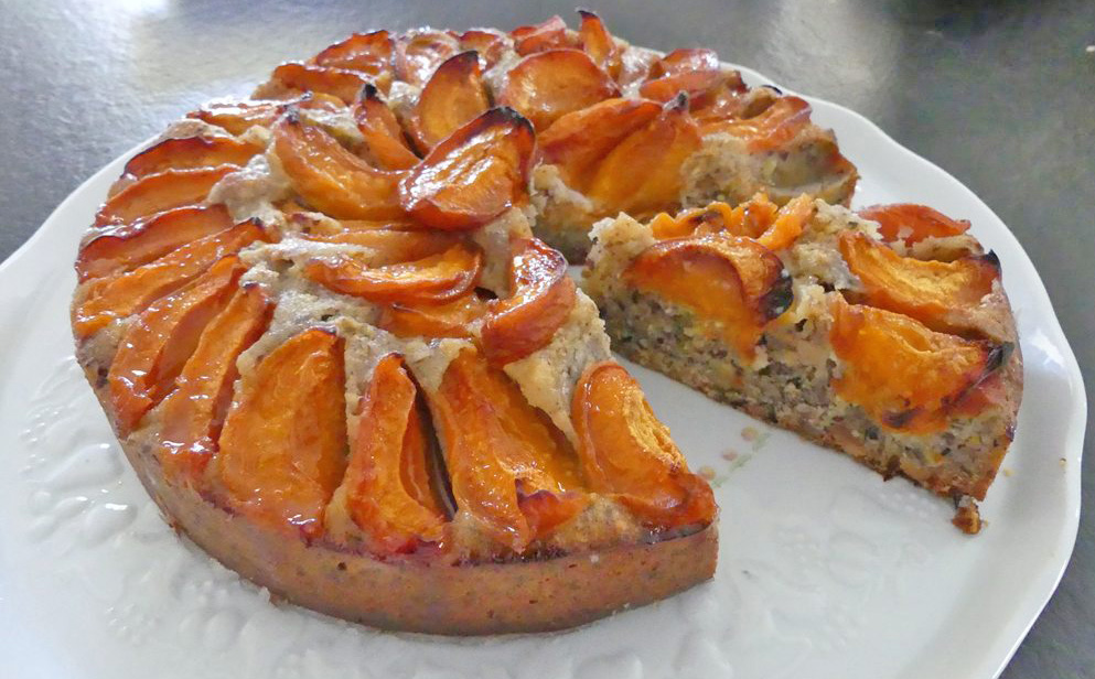 Gâteau aux abricots noisettes et lavande presque comme Yotam Ottolenghi *