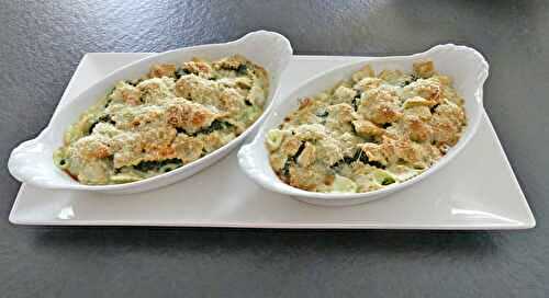 Gratin de ravioles aux épinards au four ou à  l’Air Fryer *