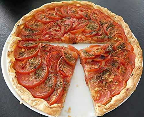 Tarte rapide tomate moutarde et comté *