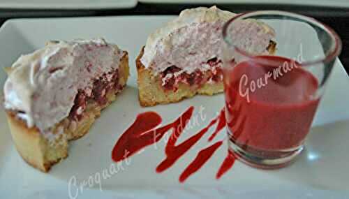Tartelette à la framboise meringuée*