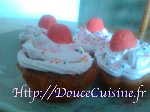 Cup Cake aux fraises Tagada Douce Cuisine