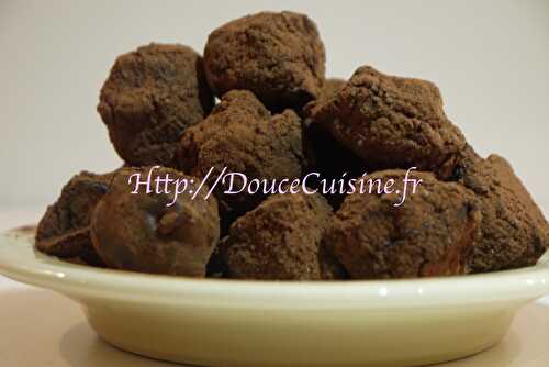 Truffes au chocolat noir